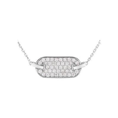 Collier So Shocking Singulière en or blanc et diamants 0.34ct