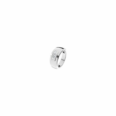 Bague So Shocking Capricieuse en or blanc et diamants noirs et blancs 0.6ct