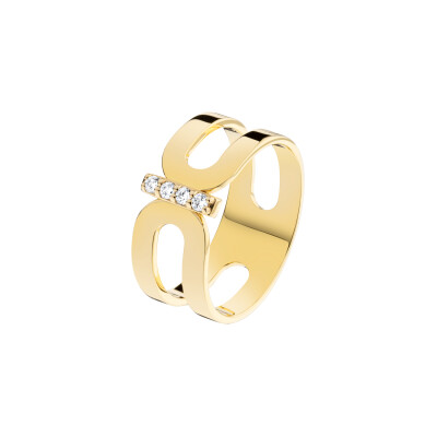 Bague So Shocking Origine en or jaune et diamants de 0.076ct