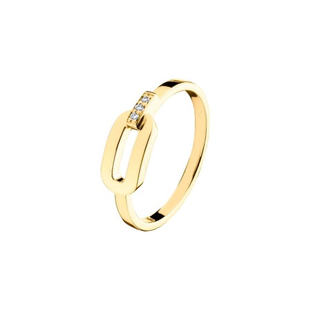 Bague So Shocking Origine en or jaune et diamants de 0.024ct