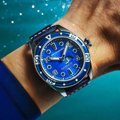 Montre Spinnaker Fleuss Automatique Nessie Pearl Diver édition limitée