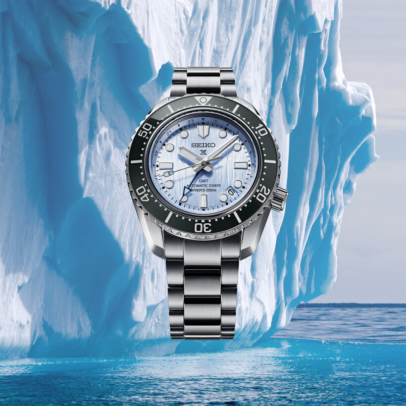 Montre Seiko Prospex 'Glacier blue' GMT SPB385J1