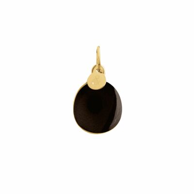 Médaille min&ral Joaillerie Bestouan en or jaune et onyx