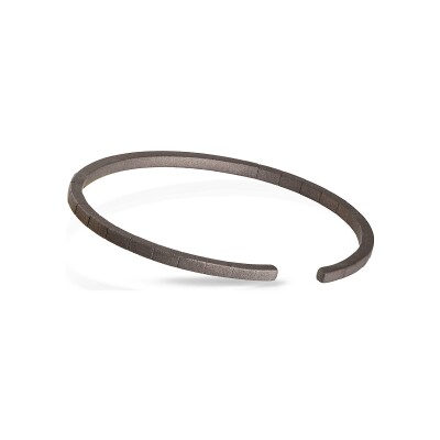 Bracelet Mano J en titane et diamants bruns