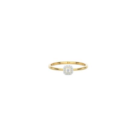 Bague en or jaune et diamants 0,029ct