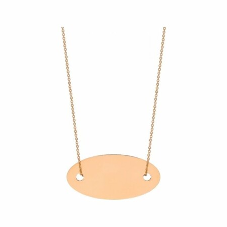 Collier Ginette NY ELLIPSES & SEQUINS en or rose