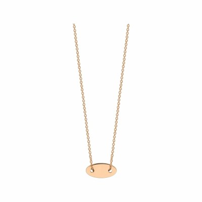 Collier Ginette NY ELLIPSES & SEQUINS en or rose