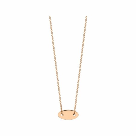 Collier Ginette NY ELLIPSES & SEQUINS en or rose