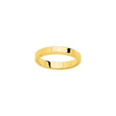 Alliance ruban en or jaune, 3.5mm