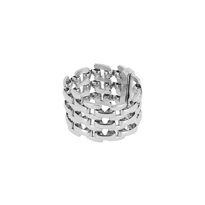 Bague Zag Bayard  en acier, taille 58