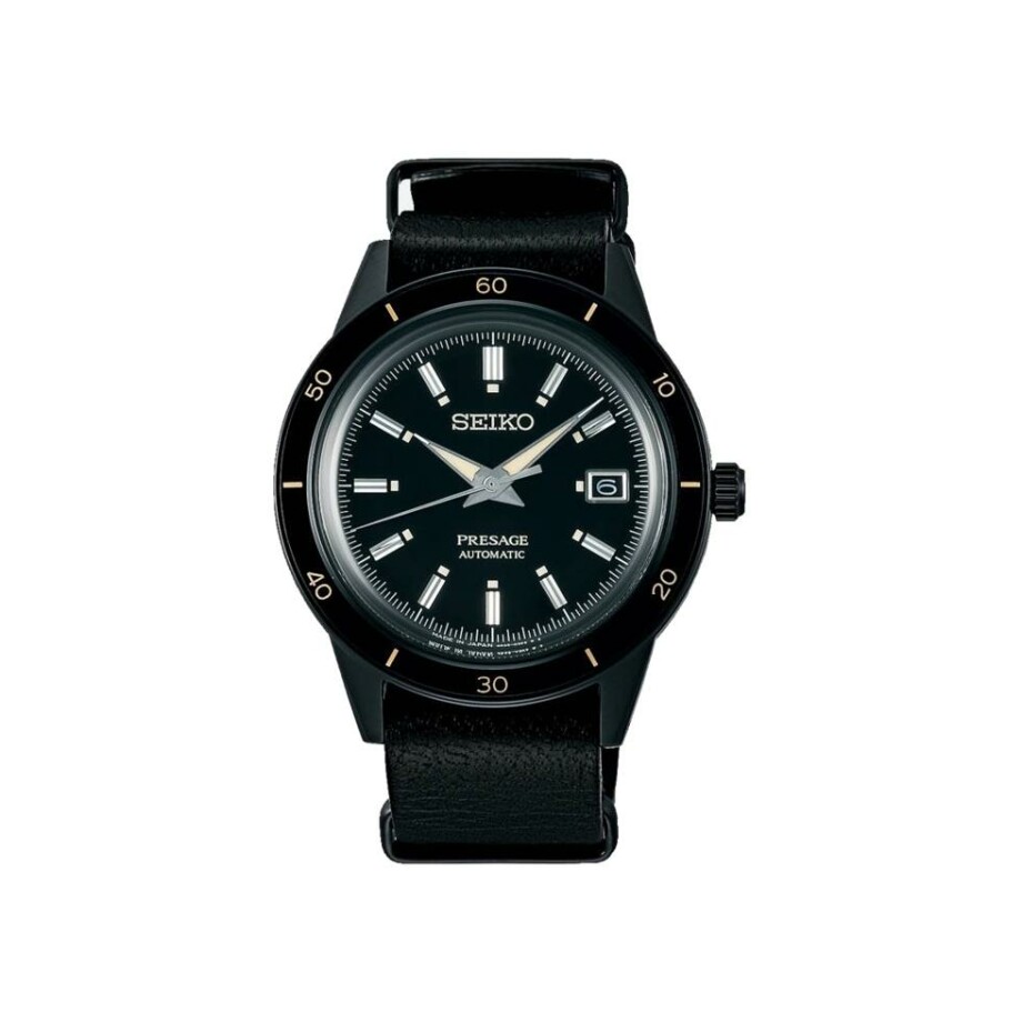 Seiko Presage Style 60's Full Black SRPH95J1 watch