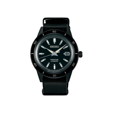 Montre Seiko Presage Style 60's Full Black SRPH95J1