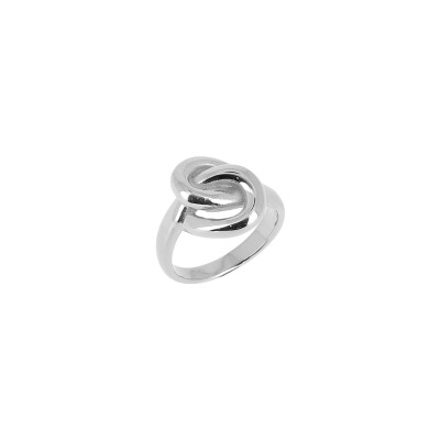 Bague Zag en acier, taille M