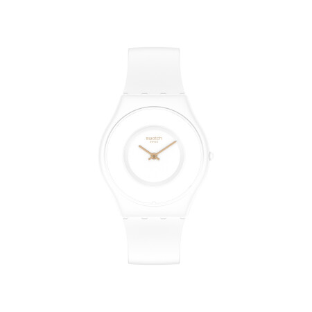 Montre Swatch Bioceramic Skin Classic Tick Different Blanca