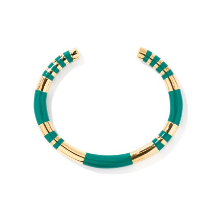 Bracelet Aurélie Bidermann Positano en métal doré et résine