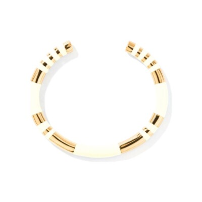 Bracelet Aurélie Bidermann Positano en métal doré et résine