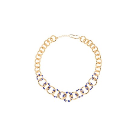 Collier Aurélie Bidermann Positano en métal doré et résine