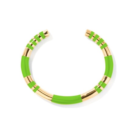 Bracelet Aurélie Bidermann Positano en métal doré et résine