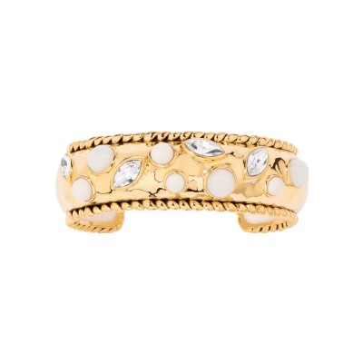 Bracelet Aurélie Bidermann Douliou en résine et métal doré à l'or 18 carats