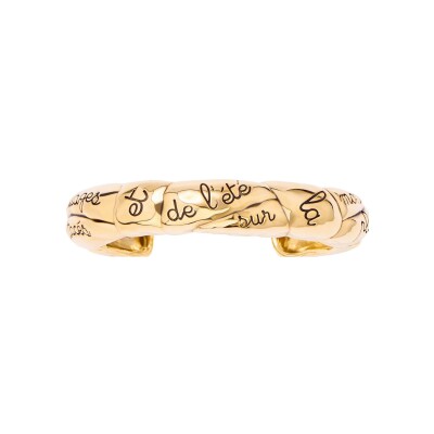 Bracelet Aurélie Bidermann Mistrella en métal doré à l'or 18 carats