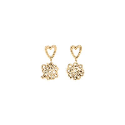 Boucles d'oreilles Aurélie Bidermann Sweeny en métal doré à l'or 18 carats