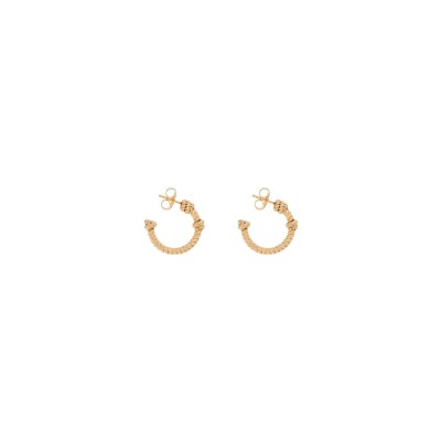 Boucles d'oreilles Aurélie Bidermann Palazzo en métal doré à l'or 18 carats
