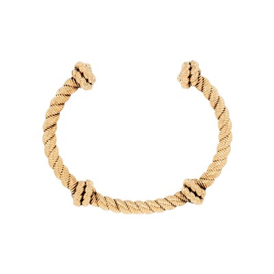 Bracelet Aurélie Bidermann Palazzo en métal doré à l'or 18 carats