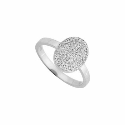 Bague joaillière en or blanc et diamants de 0.25ct