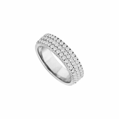Bague joaillière en or blanc et diamants de 0.83ct