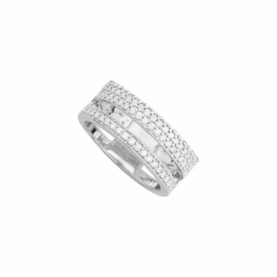 Bague joaillière en or blanc et diamants de 0.35ct