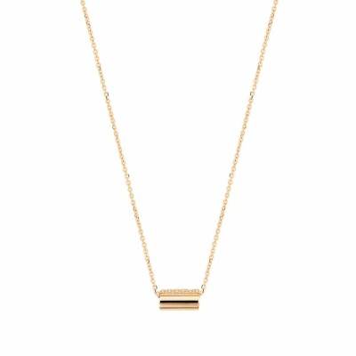 Ginette NY mini STRAWS necklace, rose gold 