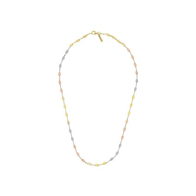 Collier Desmos Station en argent tricolore, 46 cm