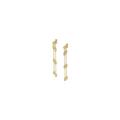 Boucles d'oreilles Desmos Station en argent doré