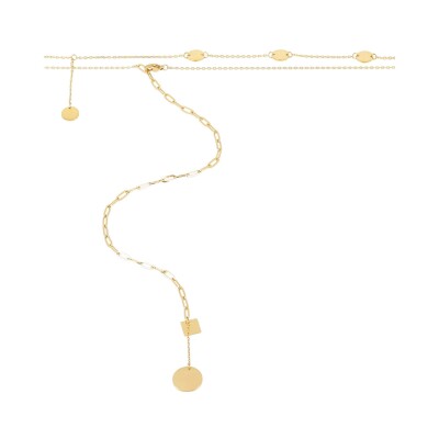Bijou de taille Zag Sisco en acier doré