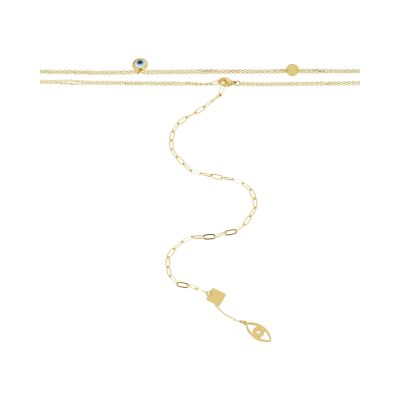 Bijou de taille Zag Sartène en acier doré