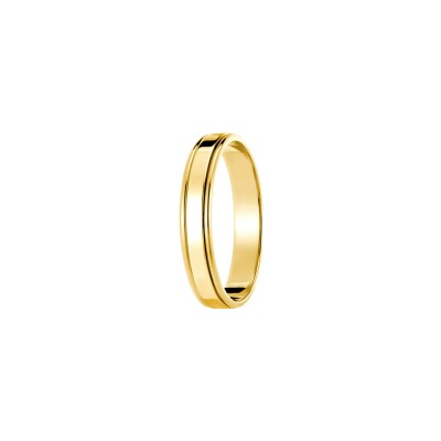 Alliance Jules et Louise en or jaune, largeur 3.8mm