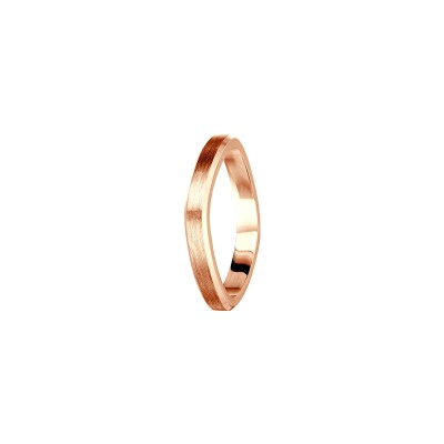 Alliance Jules et Louise en or rose, largeur 2.5mm
