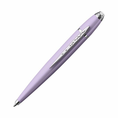 Stylo bille Mauboussin Je rêve donc j'écris, laque violet