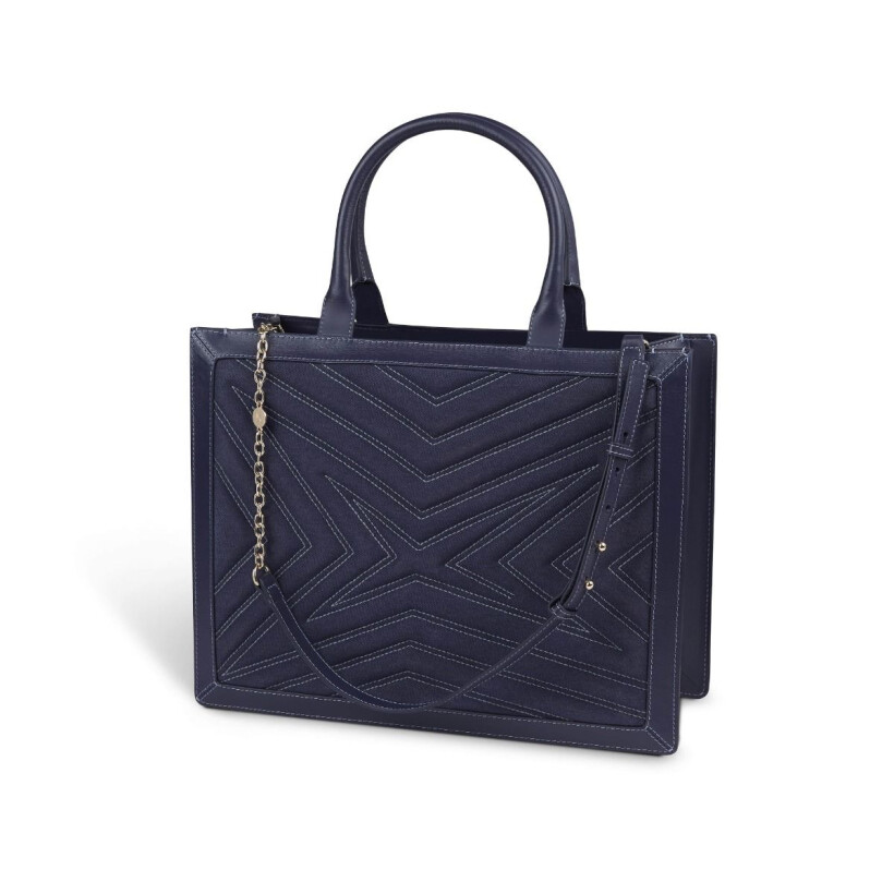 Sac cabas Mauboussin Une Femme dans la Ville, indigo GM