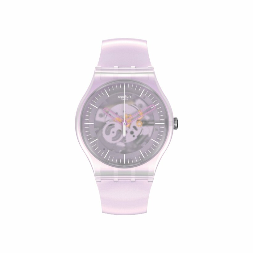 Montre Swatch Monthly Drops Pink Mist