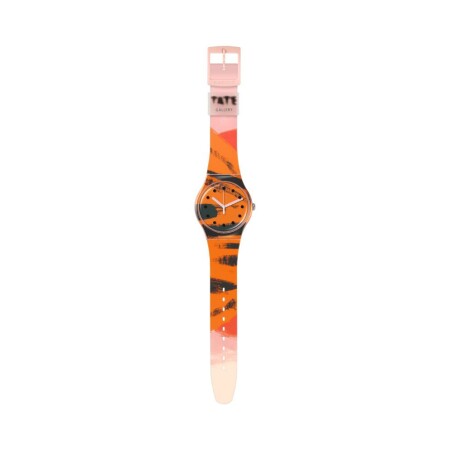 Montre Swatch Art Journey Barns-Graham'S Orange And Red On Pink SUOZ362