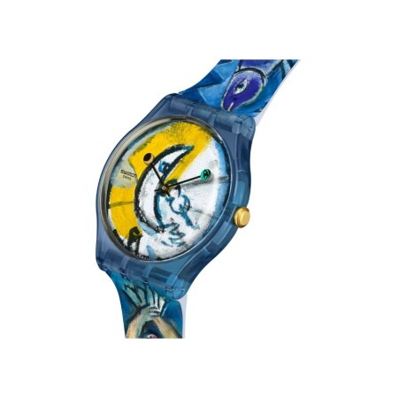 Montre Swatch Art Journey Chagall'S Blue Circus SUOZ365