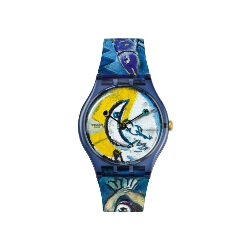 Montre Swatch Art Journey Chagall'S Blue Circus SUOZ365