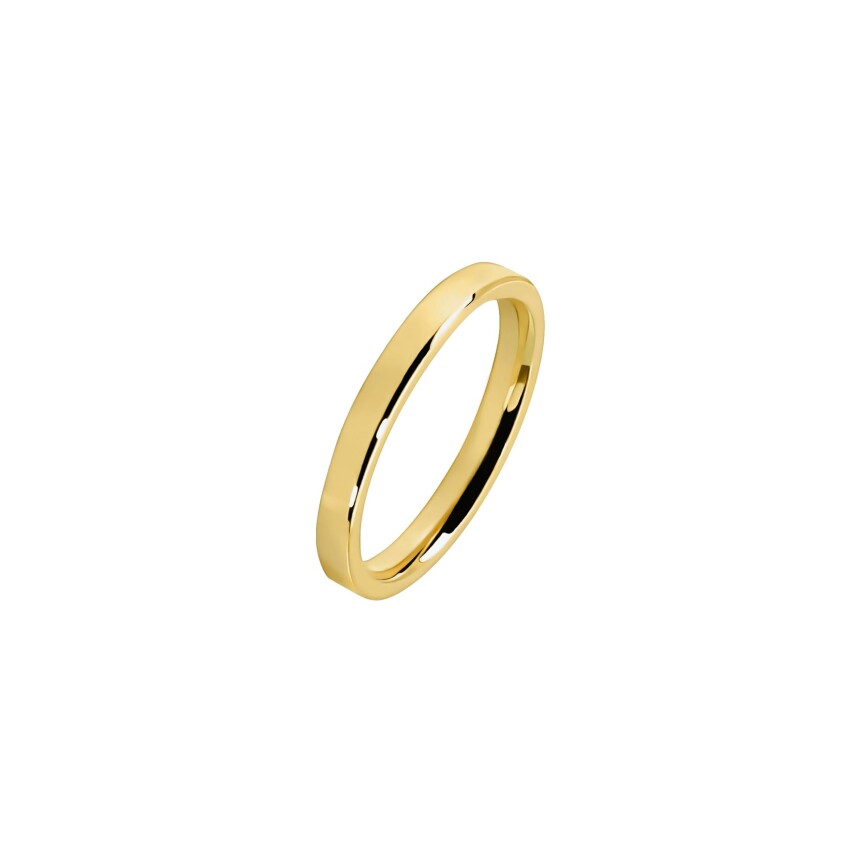 Ferret Ruban 2.5mm wedding band in yellow gold