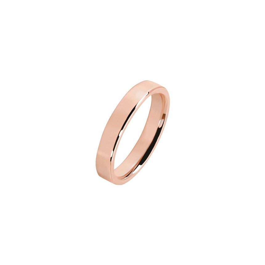 Ferret Ruban 3.5mm wedding band in rose gold