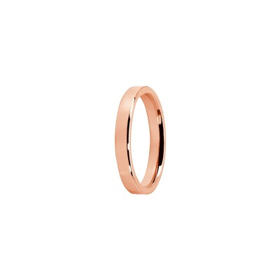 Alliance Superbe plein 3mm en or rose