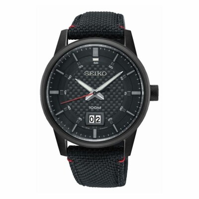 Montre Seiko Sport 3 aiguilles double guichet date SUR271P1