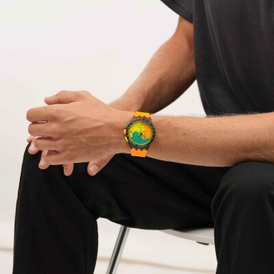 Montre Swatch Neon Signal Flag