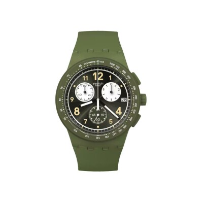 Montre Swatch The november collection Nothing basic about green