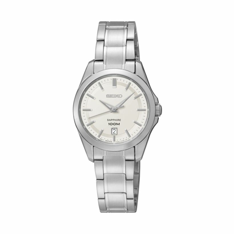 Montre Seiko Classique Dame Quartz 3 aiguilles / date SXDF55P1